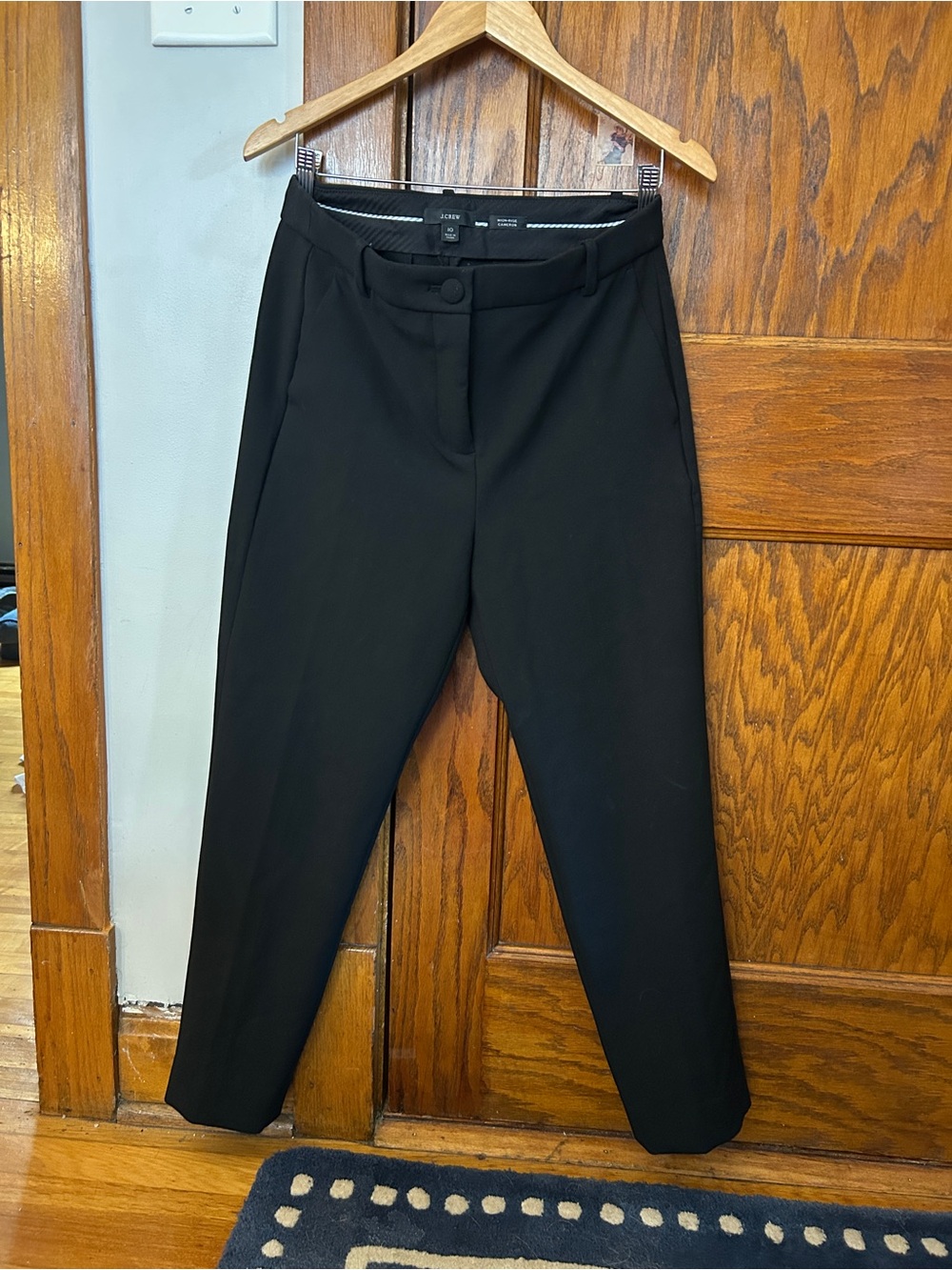 J Crew Cameron Classic Black Tailored Pants